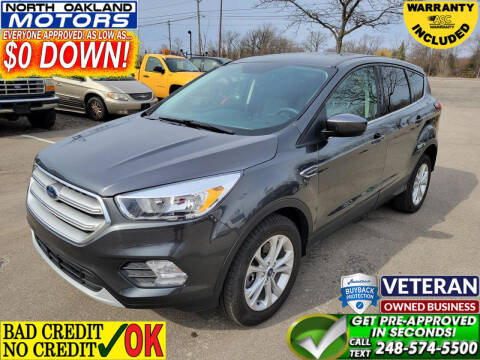 2019 Ford Escape for sale at North Oakland Motors in Waterford MI