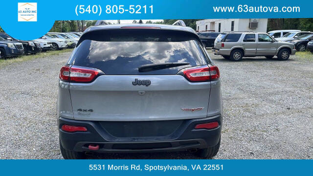 2015 Jeep Cherokee for sale at 63 Auto Inc in Spotsylvania, VA