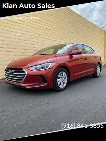 2017 Hyundai Elantra for sale at Kian Auto Sales in Sacramento CA