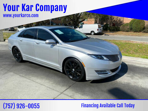 2014 Lincoln MKZ for sale at Your Kar Company in Norfolk VA