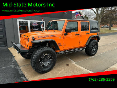 2012 Jeep Wrangler Unlimited for sale at Mid-State Motors Inc in Rockford MN