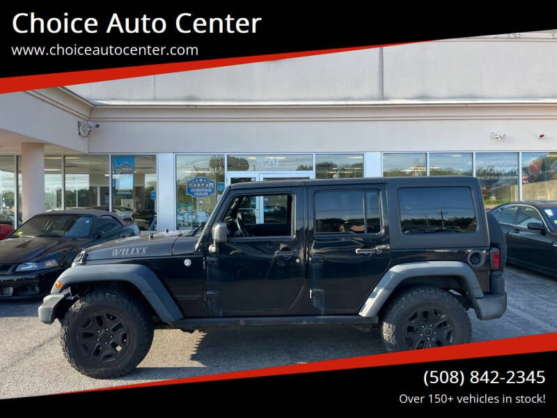 2015 Jeep Wrangler Unlimited for sale at Choice Auto Center in Shrewsbury MA