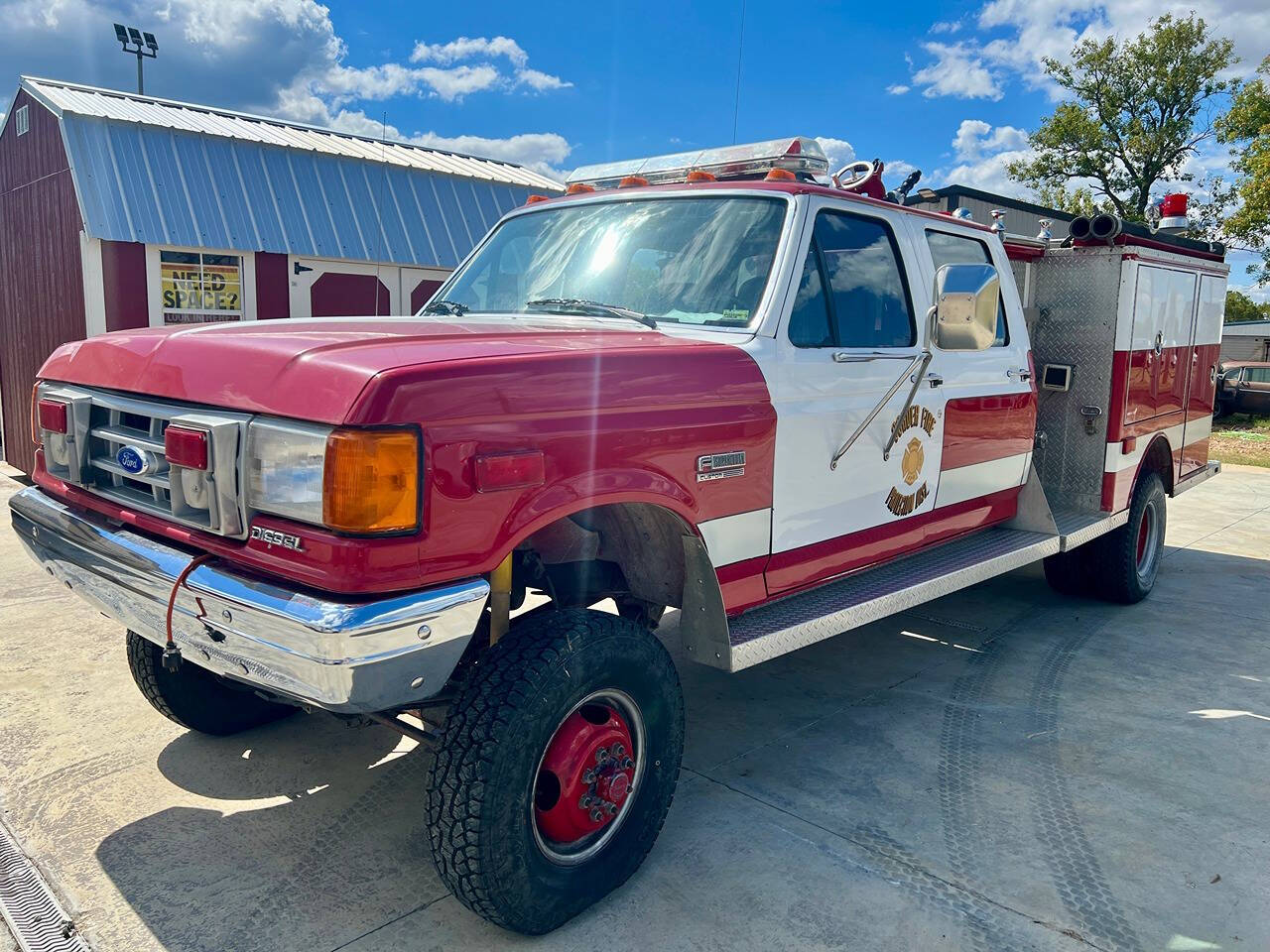 1991 FORD F450 SD DRW 4x4 Diesel Brush Fire Truck for sale at 66 Auto Center and The Dent Shop in Joplin, MO