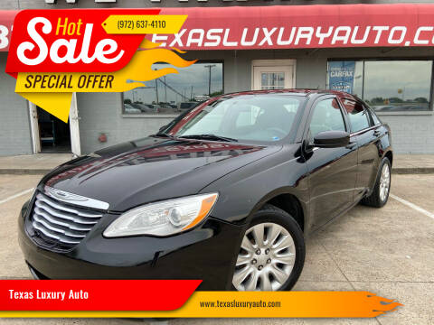 2014 Chrysler 200 for sale at Texas Luxury Auto in Cedar Hill TX