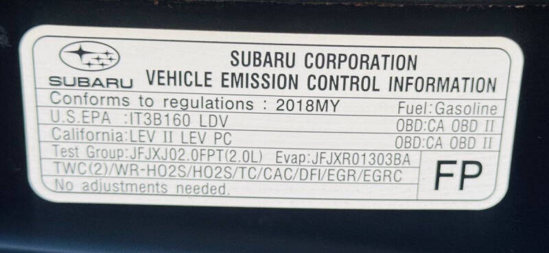 2018 Subaru WRX Premium