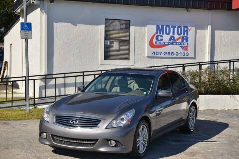 2012 Infiniti G25 Sedan for sale at Motor Car Concepts II in Orlando FL