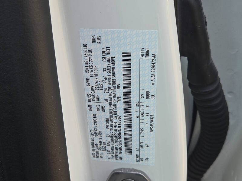 2022 Ford Escape SEL