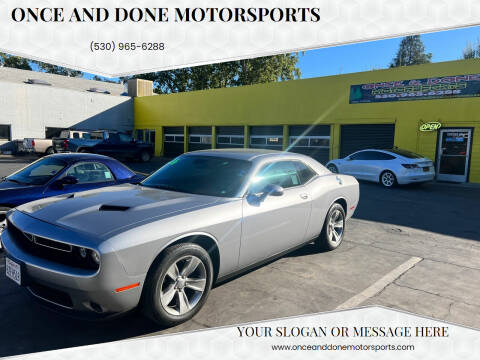 2016 Dodge Challenger for sale at Once and Done Motorsports in Chico CA