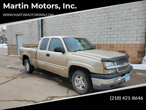 2004 Chevrolet Silverado 1500 for sale at Martin Motors, Inc. in Chisholm MN