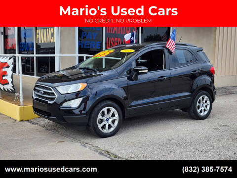 2018 Ford EcoSport for sale at Mario's Used Cars in Houston TX