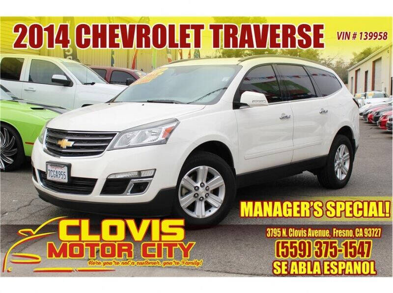 White 2014 Chevrolet Traverse LT LT 4dr SUV w/1LT 1