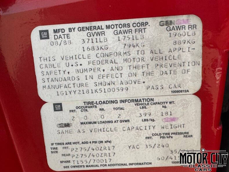 1989 Chevrolet Corvette