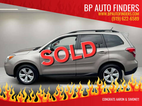 2015 Subaru Forester for sale at BP Auto Finders in Durham NC