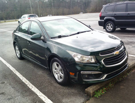 2015 Chevrolet Cruze for sale at 3995 Auto Sales LLC in Carrollton GA