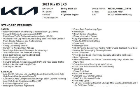 2021 Kia K5