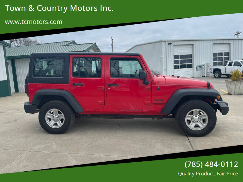 2017 Jeep Wrangler Unlimited for sale at Town & Country Motors Inc. in Meriden KS