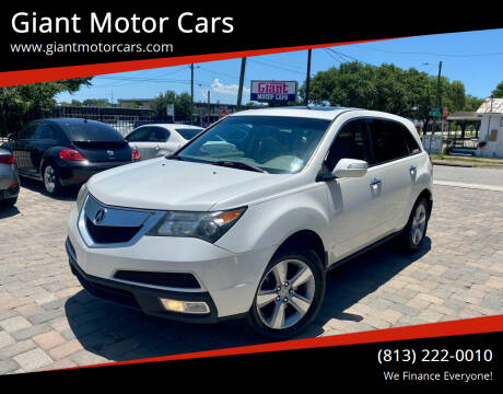 2011 Acura MDX for sale at Giant Motor Cars in Tampa FL