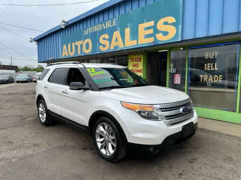 2012 Ford Explorer for sale at Affordable Auto Sales of Michigan in Pontiac MI