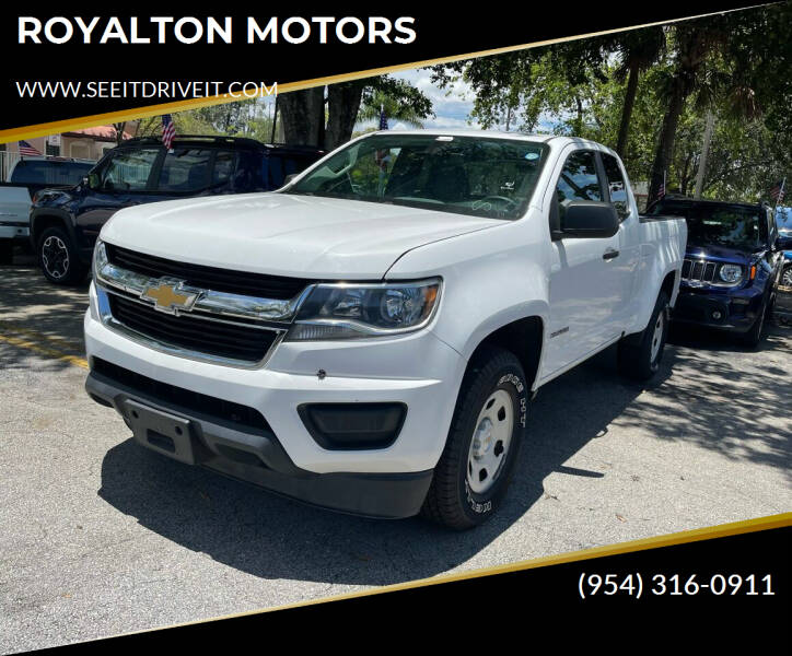 2018 Chevrolet Colorado for sale at ROYALTON MOTORS in Plantation FL