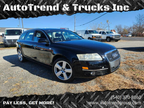 2008 Audi A6 for sale at AutoTrend & Trucks Inc in Fredericksburg VA