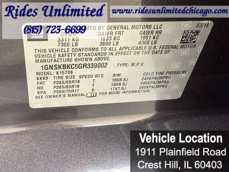 2016 Chevrolet Tahoe LT