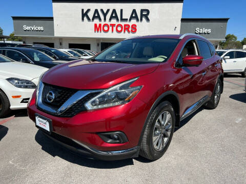 2018 Nissan Murano for sale at KAYALAR MOTORS in Houston TX