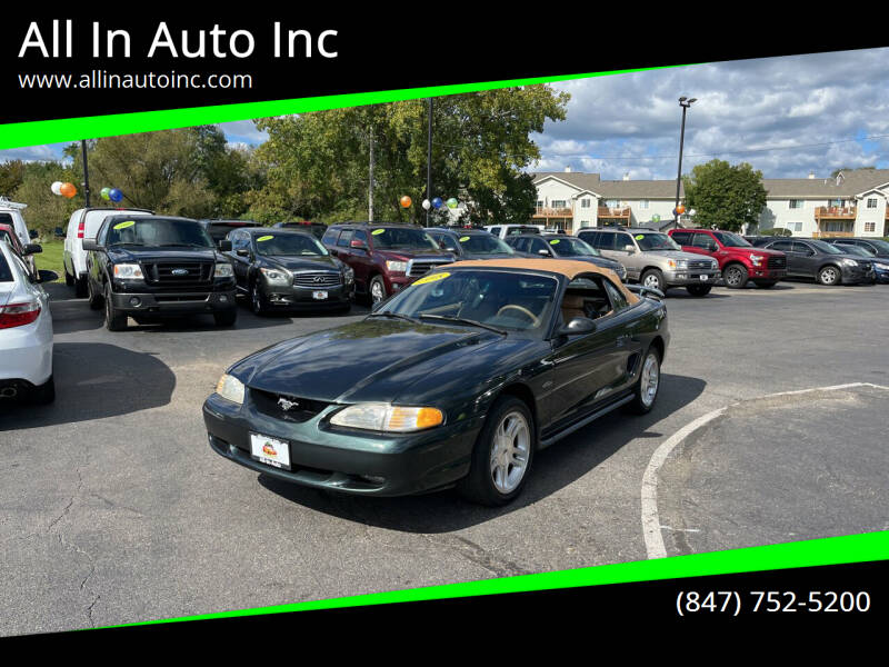 1998 Ford Mustang for sale at All In Auto Inc in Palatine IL