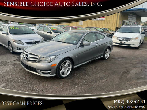 2012 Mercedes-Benz C-Class for sale at Sensible Choice Auto Sales, Inc. in Longwood FL