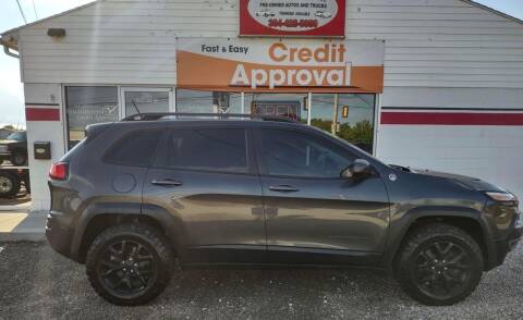 2015 Jeep Cherokee for sale at MARION TENNANT PREOWNED AUTOS in Parkersburg WV