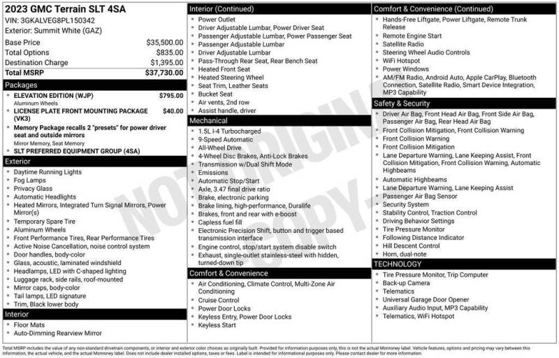 2023 GMC Terrain SLT