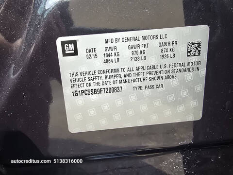 2015 Chevrolet Cruze 1LT Auto