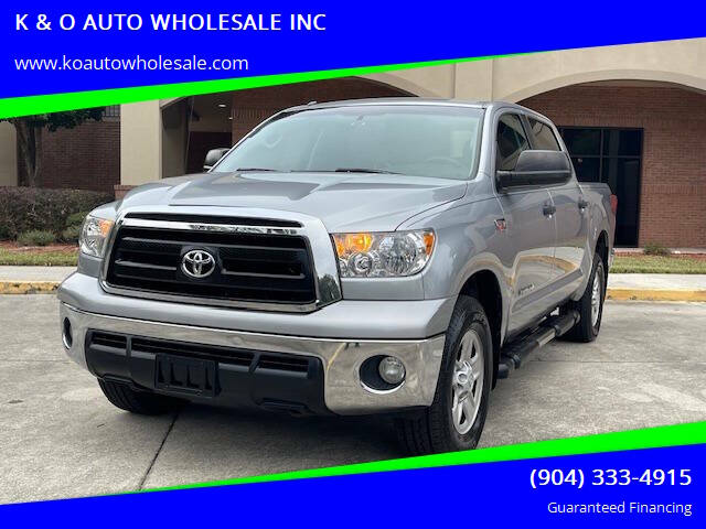 2010 Toyota Tundra for sale at K & O AUTO WHOLESALE INC in Jacksonville FL