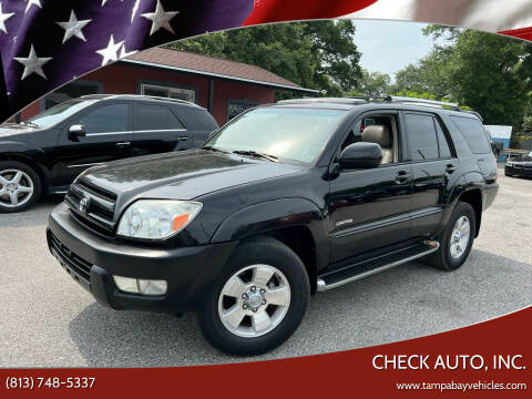 2003 Toyota 4Runner for sale at CHECK AUTO, INC. in Tampa FL