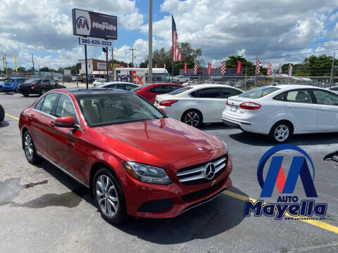 2016 Mercedes-Benz C-Class for sale at Auto Mayella in Miami FL
