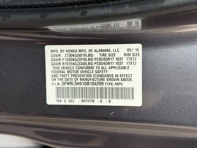 2016 Honda Odyssey EX-L