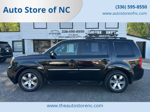 2015 Honda Pilot for sale at Auto Store of NC in Walnut Cove NC