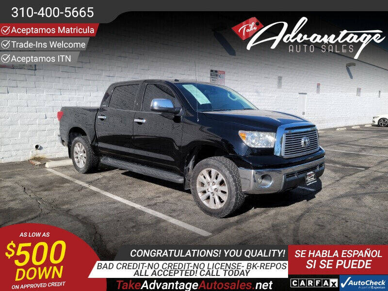 2012 Toyota Tundra for sale at ADVANTAGE AUTO SALES INC in Bell CA
