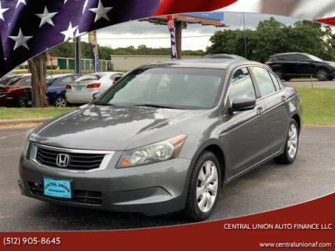 2009 Honda Accord for sale at Central Union Auto Finance LLC in Austin TX