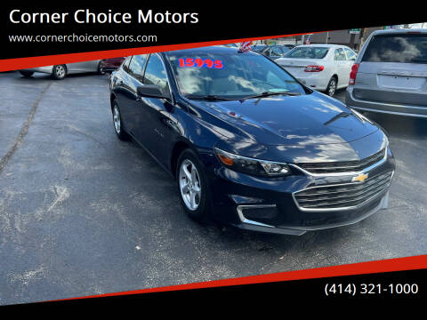 2016 Chevrolet Malibu for sale at Corner Choice Motors in West Allis WI