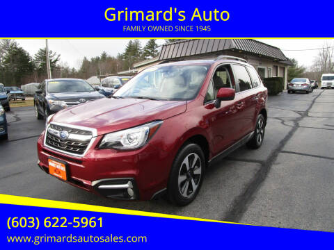 2018 Subaru Forester for sale at Grimard's Auto in Hooksett NH