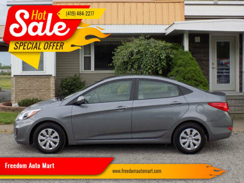 2017 Hyundai Accent for sale at Freedom Auto Mart in Bellevue OH