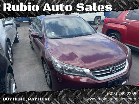 2013 Honda Accord for sale at Rubio Auto Sales in Homestead FL
