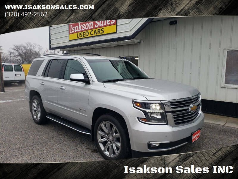 2015 Chevrolet Tahoe for sale at Isakson Sales INC in Waite Park MN