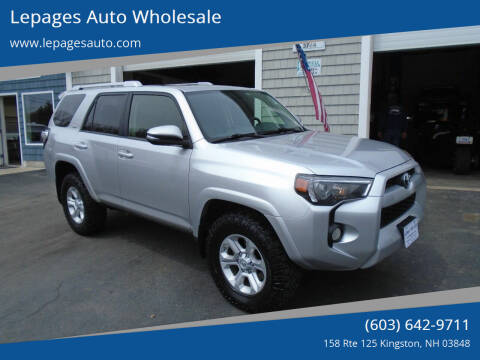 2016 Toyota 4Runner for sale at Lepages Auto Wholesale in Kingston NH