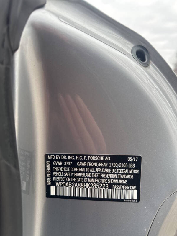 2017 Porsche 718 Cayman S