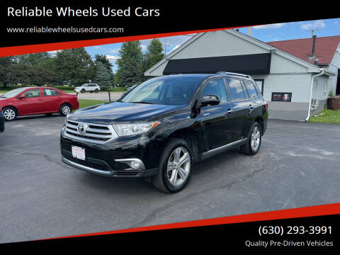 2012 Toyota Highlander for sale at Reliable Wheels Used Cars in West Chicago IL