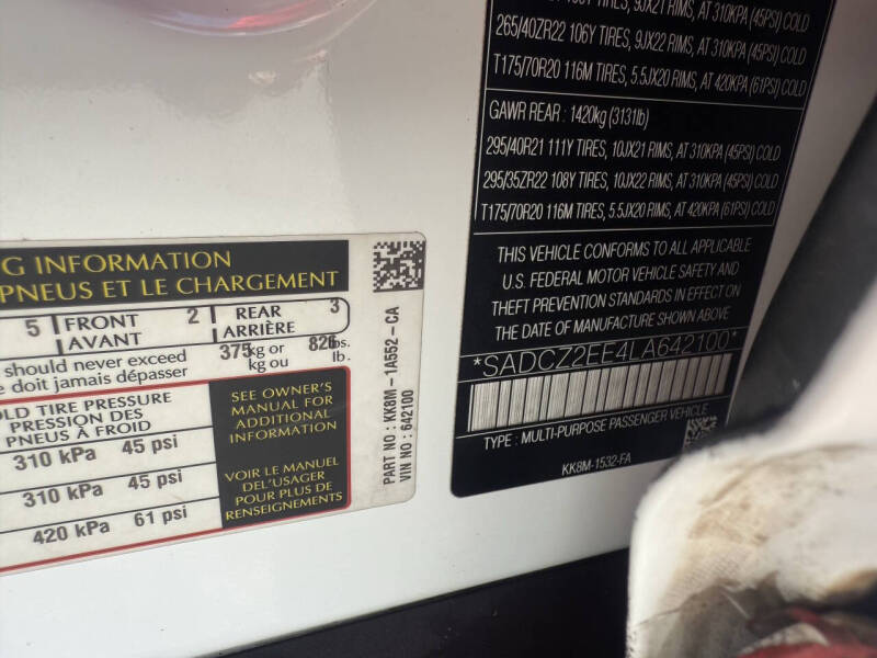 2020 Jaguar F-PACE SVR