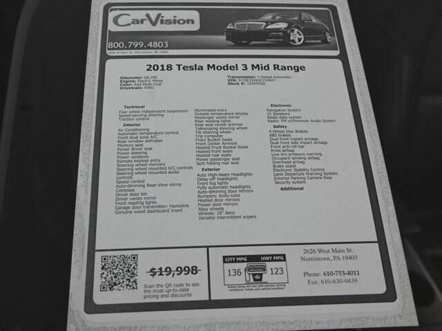 2018 Tesla Model 3 Mid Range