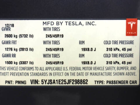 2018 Tesla Model S 75D