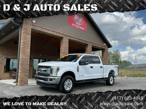 2019 Ford F-250 Super Duty for sale at D & J AUTO SALES in Joplin MO